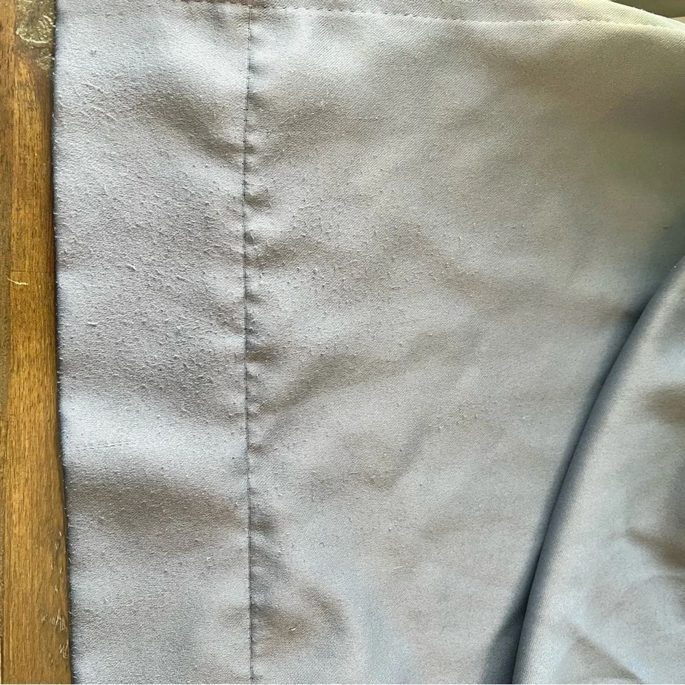 Set of 2 dark gray grommet curtain panels 53x105in